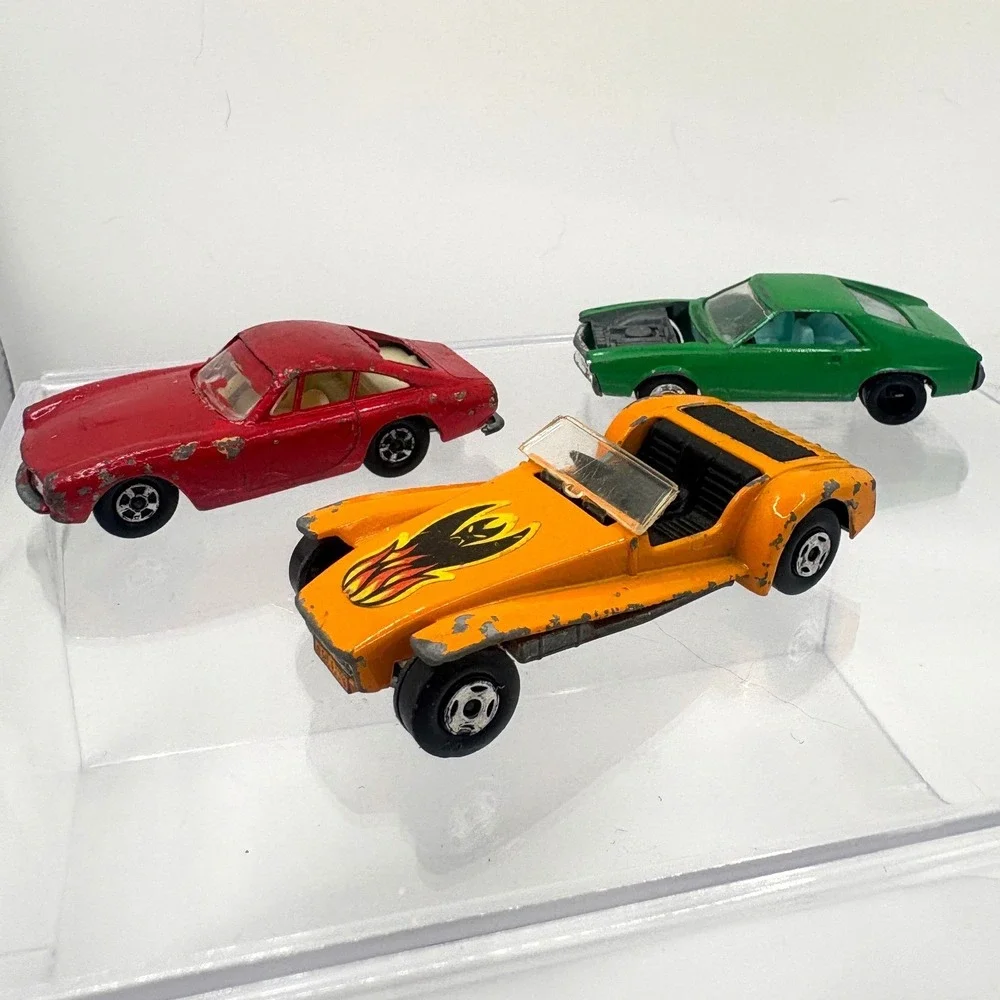 Vintage Matchbox Lesney Superfast Lot Ferrari Berlinetta Lotus Super Seven AMX